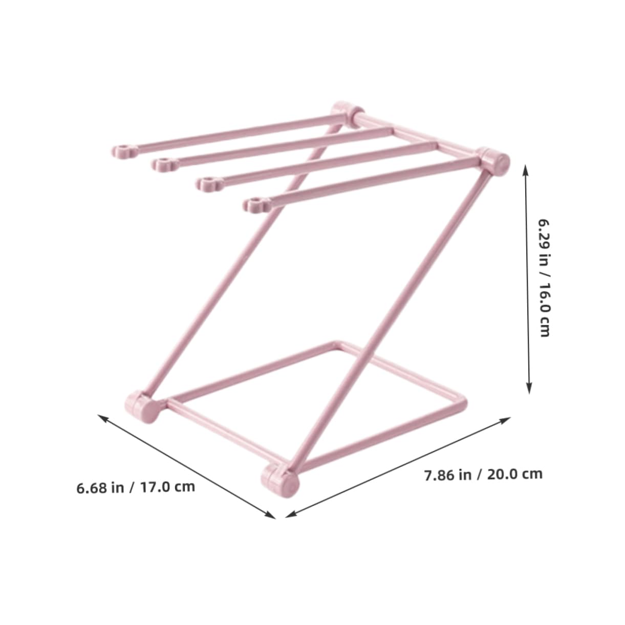 Cabilock 3Pcs Foldable Kitchen Towel Rack Space Saving Dishcloth Drying Stand for Efficient Organization Versatile Countertop Storage