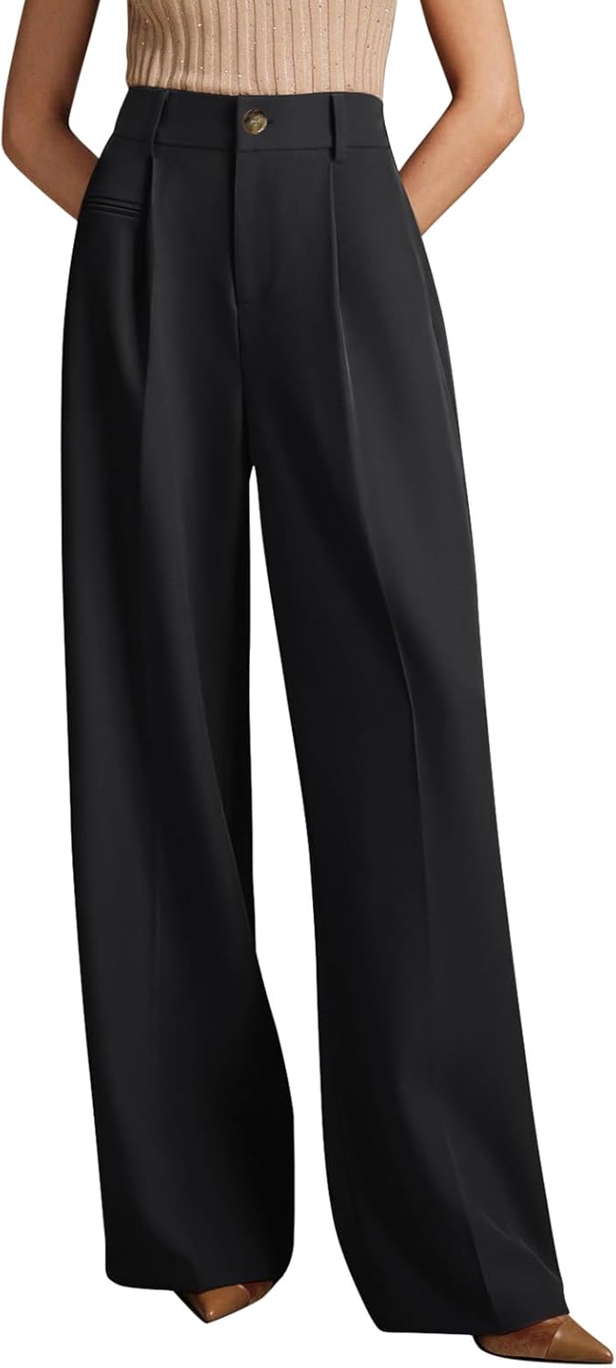 NIMIN Women Wide Leg Dress Pants High Waisted Business Casual Work Trousers 2026 Summer Slacks with Pockets - Image 4