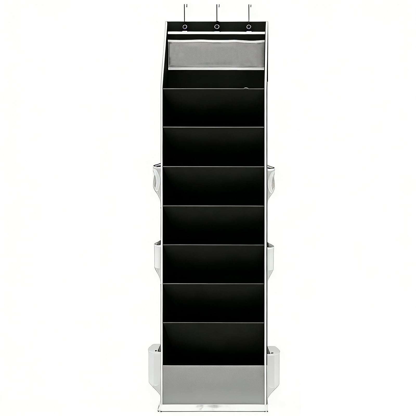 LUCKGONI 8 Step Over The Door Footwear Holder Featuring Additional Compartments Constructed From Strong 600D Oxford Fabric For Sh