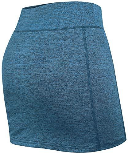 Image of BLEVONH Women Tennis Skirts Inner Shorts Elastic Sports Golf Skorts with Pockets