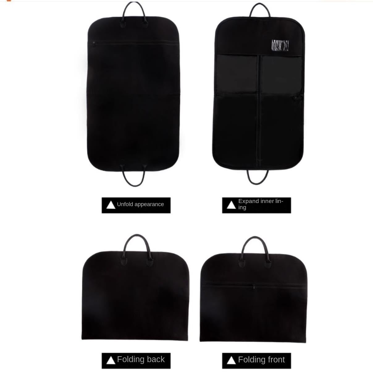 Sac à Vêtements De Voyage PUSLOM 40 Pouces, Pliable, Pour Costume, Homme/femme, Grand, Noir