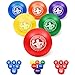 GoSports 7" Inflatable Dodgeball 6 Pack - No Sting Balls - Includes Ball Pump & Mesh Bag