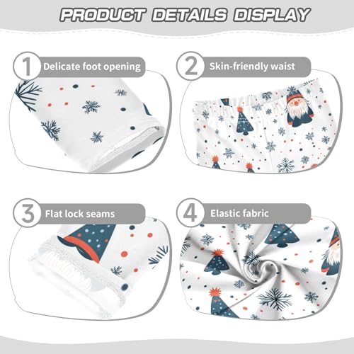 Girls Leggings Scandinavian Gnome and Snowflakes Toddler Girls Clothes Leggings for Girls Toddler Girls Leggings 3-4T3