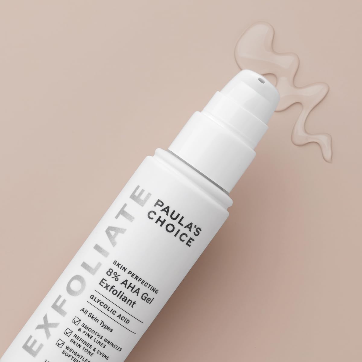 Paula's Choice 8% AHA Gel Exfoliante, Reduce Arrugas y Líneas, 100ml | Peeling Facial Ligero Con Ácido Glicólico - Suaviza La Piel y Corrige El Tono Irregular - Alisa la Textura de la Piel