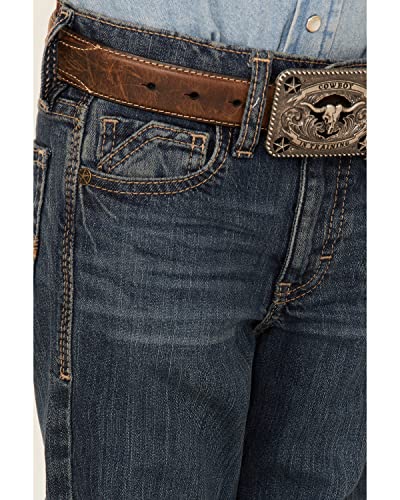Cody James Boys' Little Saguaro Dark Wash Mid Rise Stretch Slim Bootcut Jeans - Cbsp20j10-Lit4
