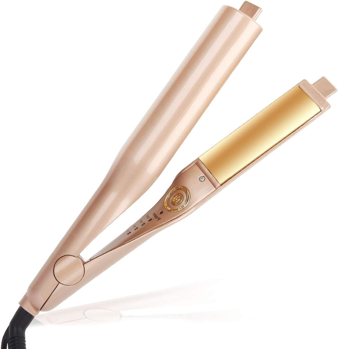 Professional Hair Straightener and Curler 2 in 1 Ceramic Titanium-Plated Flat Iron Salon Tool