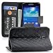 Produktbild Saxonia Schutzhülle kompatibel mit Samsung Galaxy S4 Flip Tasche Case mit Magnetverschluss und Kartenfach Schwarz