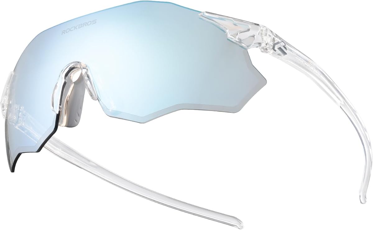ROCKBROS Cycling Glasses Outdoor Frameless Photochromic Sports Running Windproof Glasses Bicycle Equipment Men and Women
