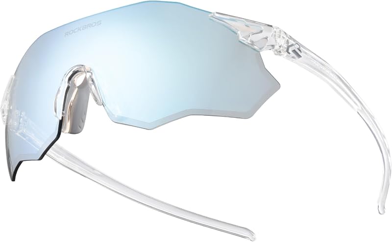 ROCKBROS Cycling Glasses Outdoor Frameless Photochromic Sports Running Windproof Glasses Bicycle Equipment Men and Women