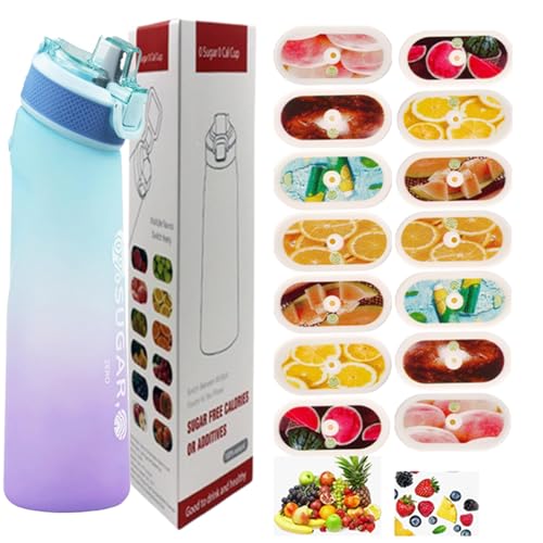 Botella de agua deportiva de 700 ml con cápsulas en 14 sabores, el material Tritan no teme a las altas temperaturas, y el sabor natural de frutas extraído hace que el agua potable sea segura y sabrosa Botella de agua deportiva de 700 ml con cápsulas en 14 sabores, el material Tritan no teme a las altas temperaturas, y el sabor natural de frutas extraído hace que el agua potable sea segura y sabrosa