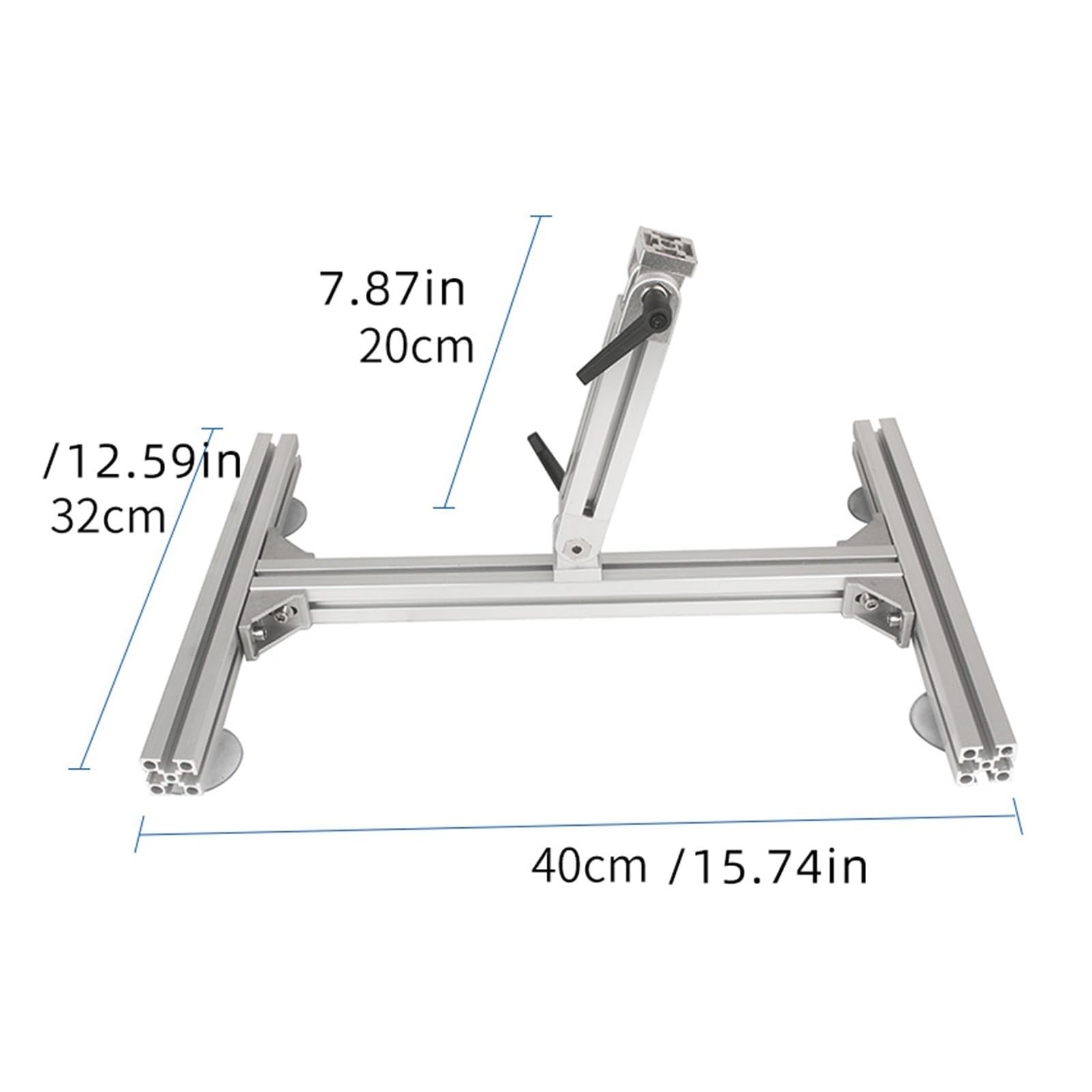 actuador lineal, Soporte De Motor Alternativo Ángulo Ajustable, Bricolaje, Con Doble Columna Y Ventosa For Fijo Movimiento Lineal(One Head)