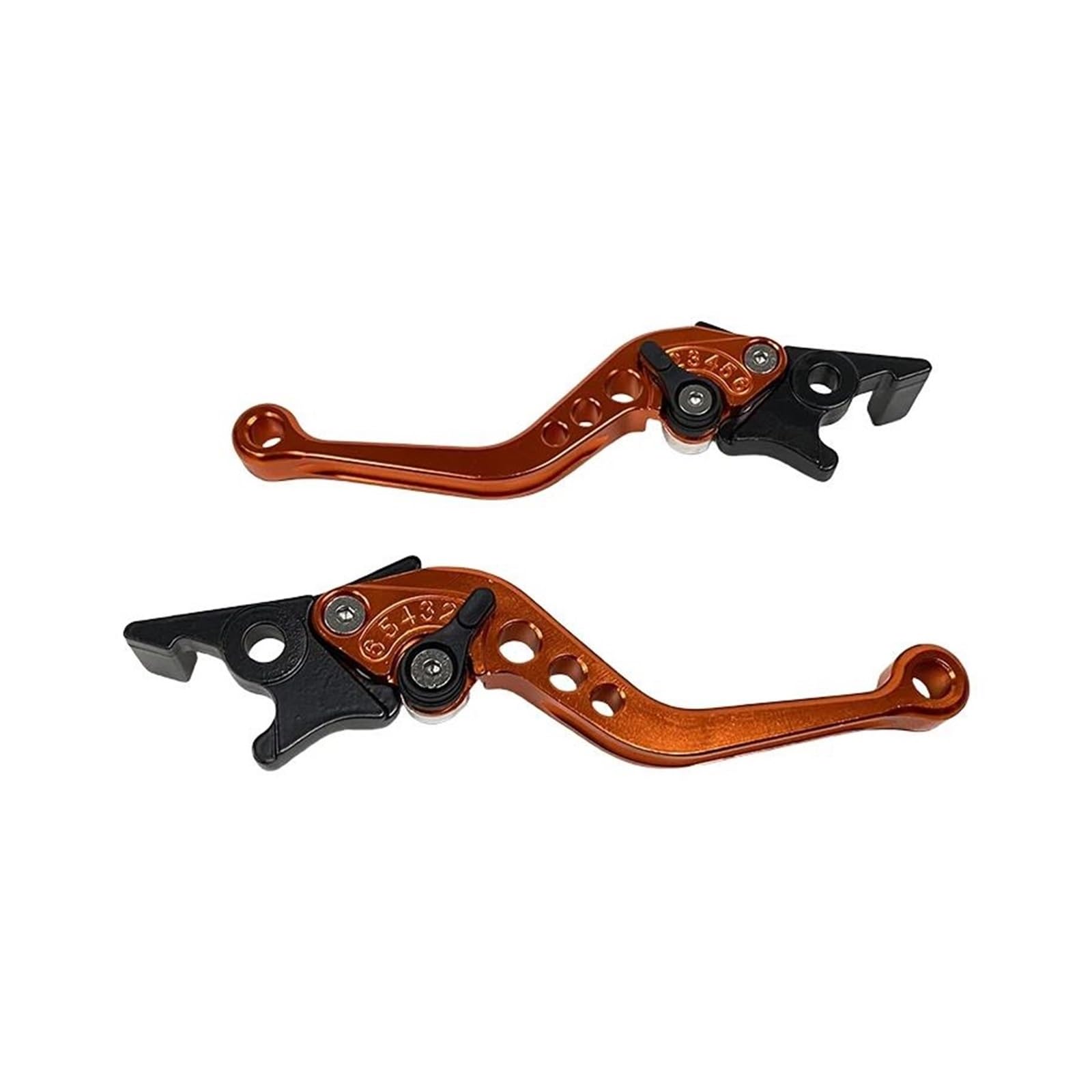 PRFGSGVBV Motorcycle Hand Brake for Scooters Electric Bike for D7YA GY6 Modified Parts CNC Adjustable Double Disc Brake Handle Lever Motorcycle Modification Accessories Brake Clutch Lever(E)