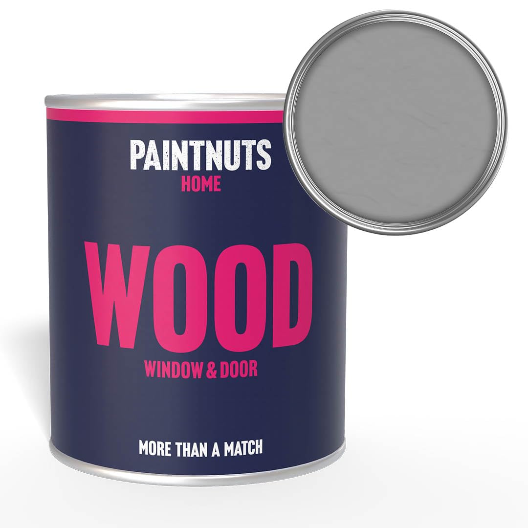 Paintnuts Wood Window & Door Paint - RAL-7044 - SILK GREY Matt 250ml Tin