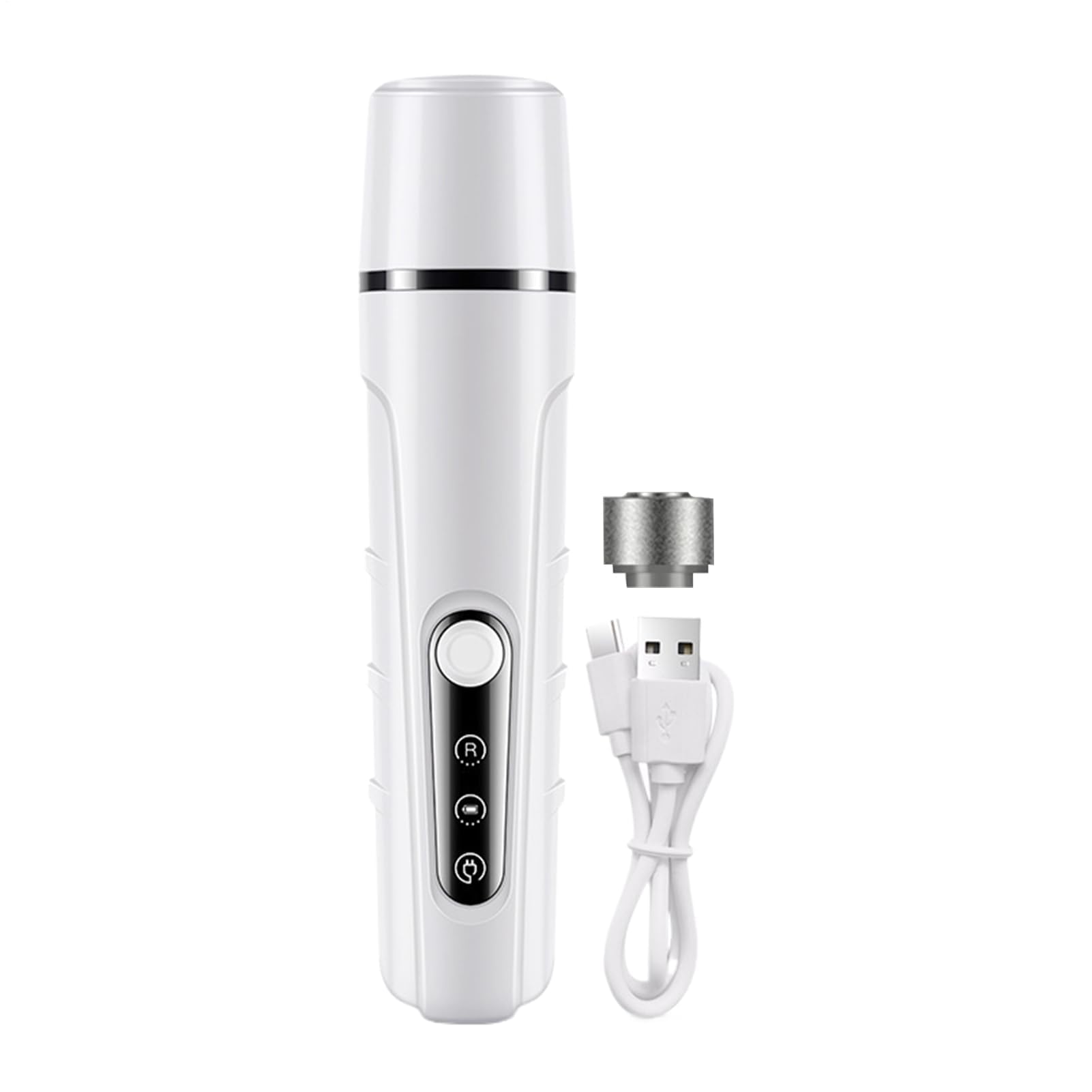 Cortauñas para Mascotas, Lima de uñas for Perros – con Luces LED eléctrica for Recargable por USB Cabezal Repuesto