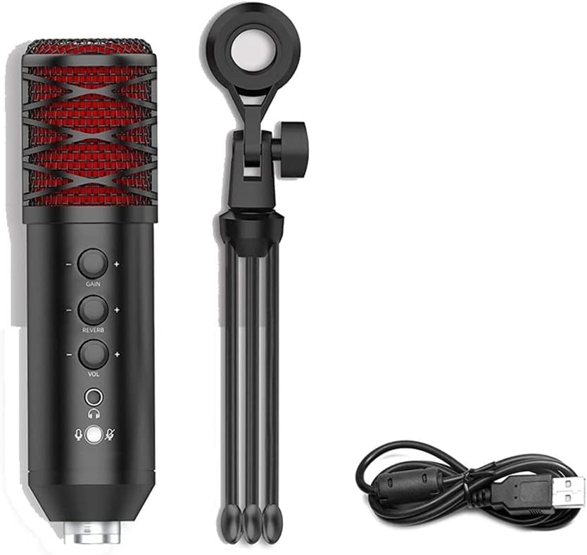 USB Computer Microphone Computer Condenser Microphone Streaming Media/Music Recording/Conference/Video Recording/Voiceover,