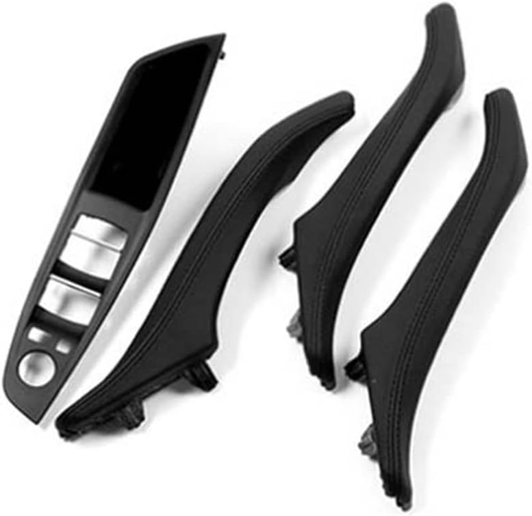 Left Hand Drive LHD Car Interior Leather Inner Door Handle Panel Pull Trim Cover, For BMW, For 5 Series F10 F18 520Li 525Li 528Li 530 door handle