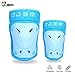 JBM Protective Gear Knee and Elbow Pads Support Guards for Multiple Sports Protection Safety Gear Equipment - Skate & Skateboarding, BMX Biking, inline skating, Scooter, Cycling ( 3 Color Options )
