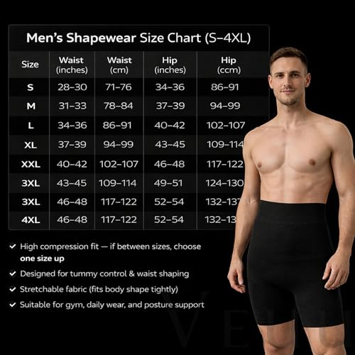 Image of Tummy Tucker Men Shapewear Compression Vest for Tummy Control - Seamless Slimming Body Shaper for Men, Waist Trainer Compression Undershirt for Gym, Office