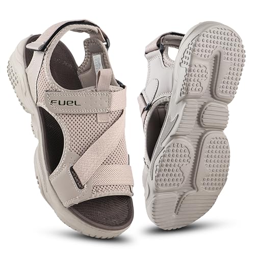 FUEL Sandals & Floaters for Mens & Boys Comfortable & Lightweight Dailywear, Anti-Skid Flexible & Breathable for Running, Walking Stylish Casual Sandal for Outdoor Footwear For Gents (Size-10-Gabbroo)