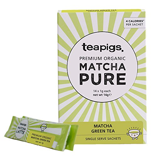 Teapigs - Té Matcha Orgánico Premium Cultivado en Japón - 14 x 1g