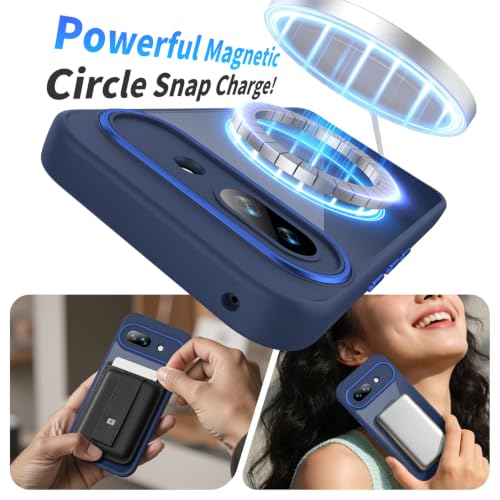 Image of Magnetic Case with Clear Back for Google Pixel 9a, Fit for MagSafe