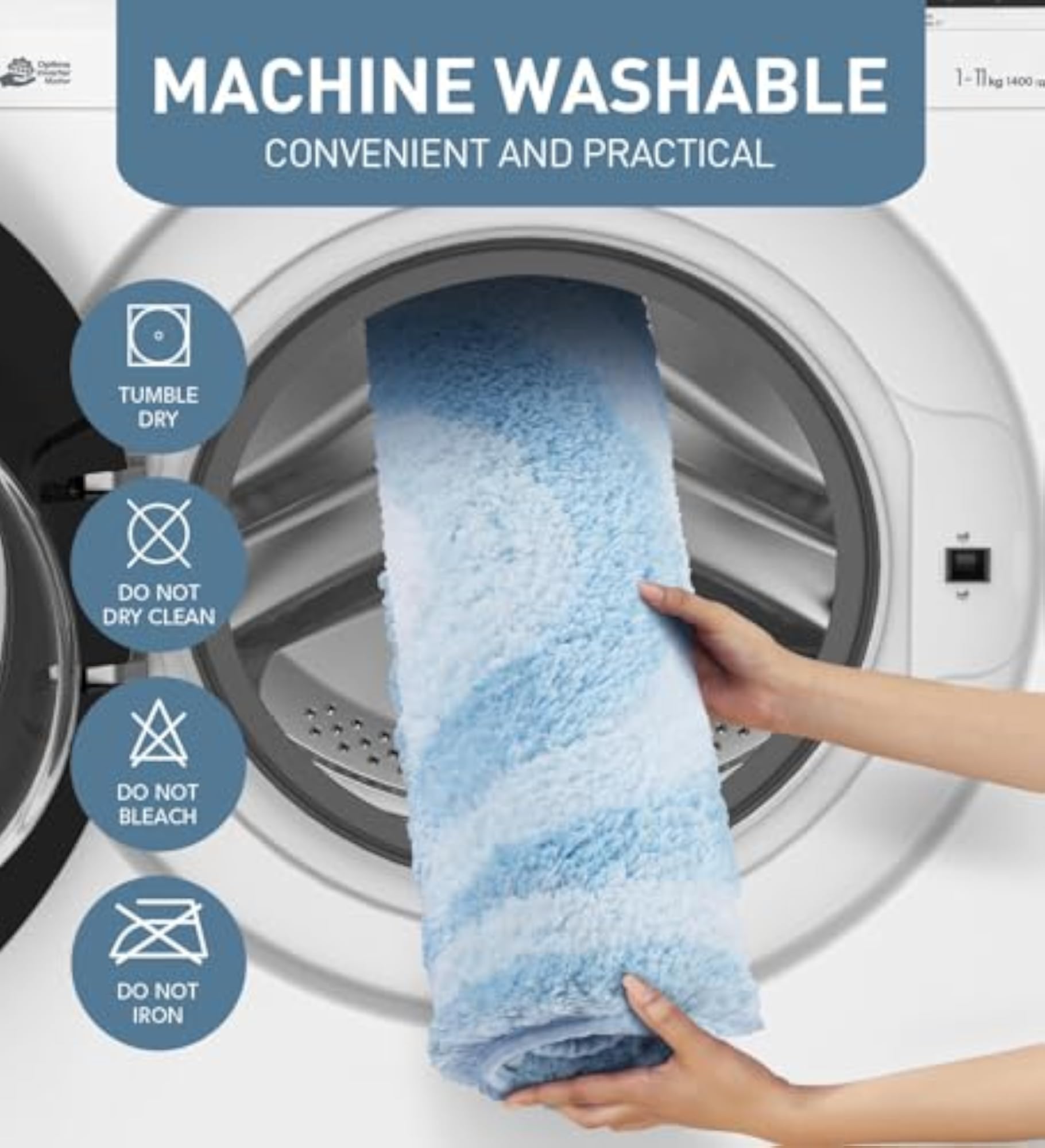 Supersoft Polyester Bath Mat, Quick Dry Bathroom Mat