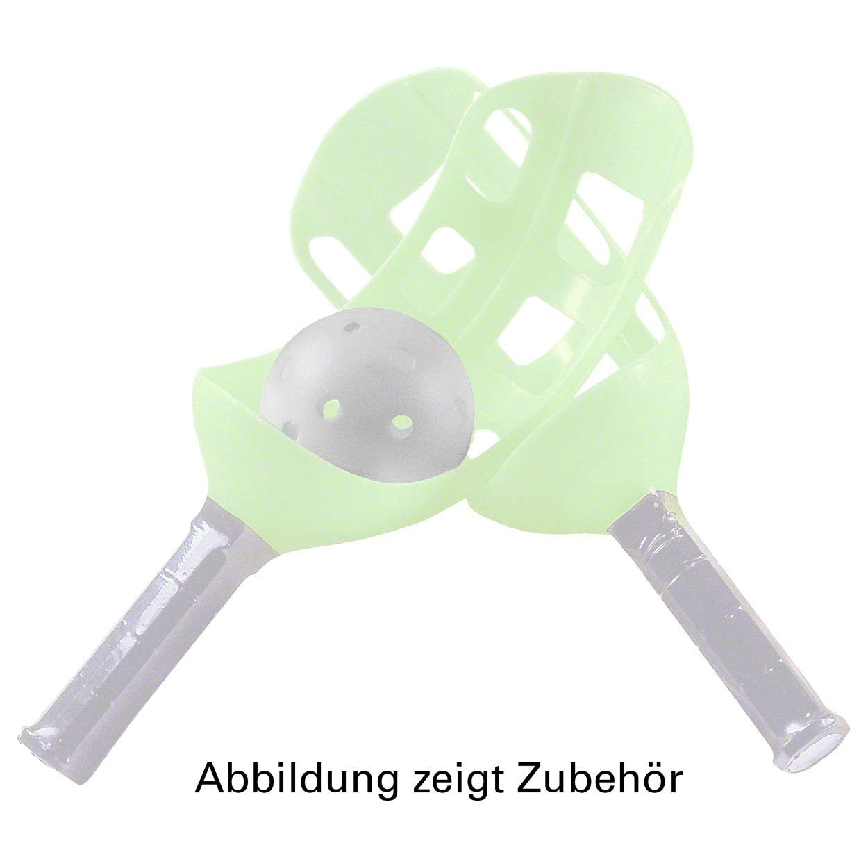 Sport-Tec Kunststoff Baseball Übungsball, Scoopball Fangspiel, Fangballspiel, Lochball für Floorball und Unihockey, Durchmesser 9 cm