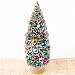 Factory Direct Craft Frosted & Decorated Mini Green Sisal Christmas Tree for Displays, Crafts, and Designs for Christmas and Holidays