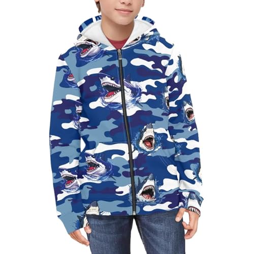 Kids Boys Girls Zip Up Hoodie 3D Printed Hooded Sweatshirt Hoody Coat with Pocket 6-16 Years4