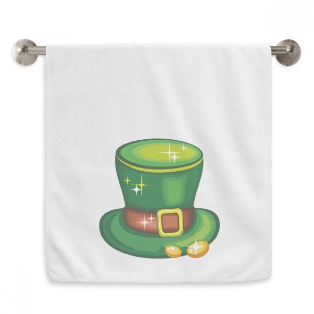 Serviettes débarbouillettes St.Patrick's Day blanches 13X29 Pouces