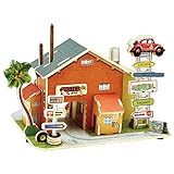 木製クラフト -アメリカ・モーテル F136 組み立てキット 3D立体パズル ハートアートモデル