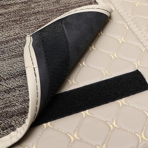 Image of CARNEST 7D Car Floor Mats Only Compatible with Celerio All Model, Set of 3 Pcs, 100% Waterproof & Washable Luxury 7D Car Foot Mats, Beige