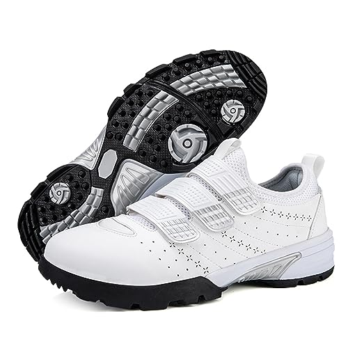 ONAIC Waterproof Golf Shoes for Mens Spikeless Leather Sneakers Comfortable Lightweight for Golf Training2