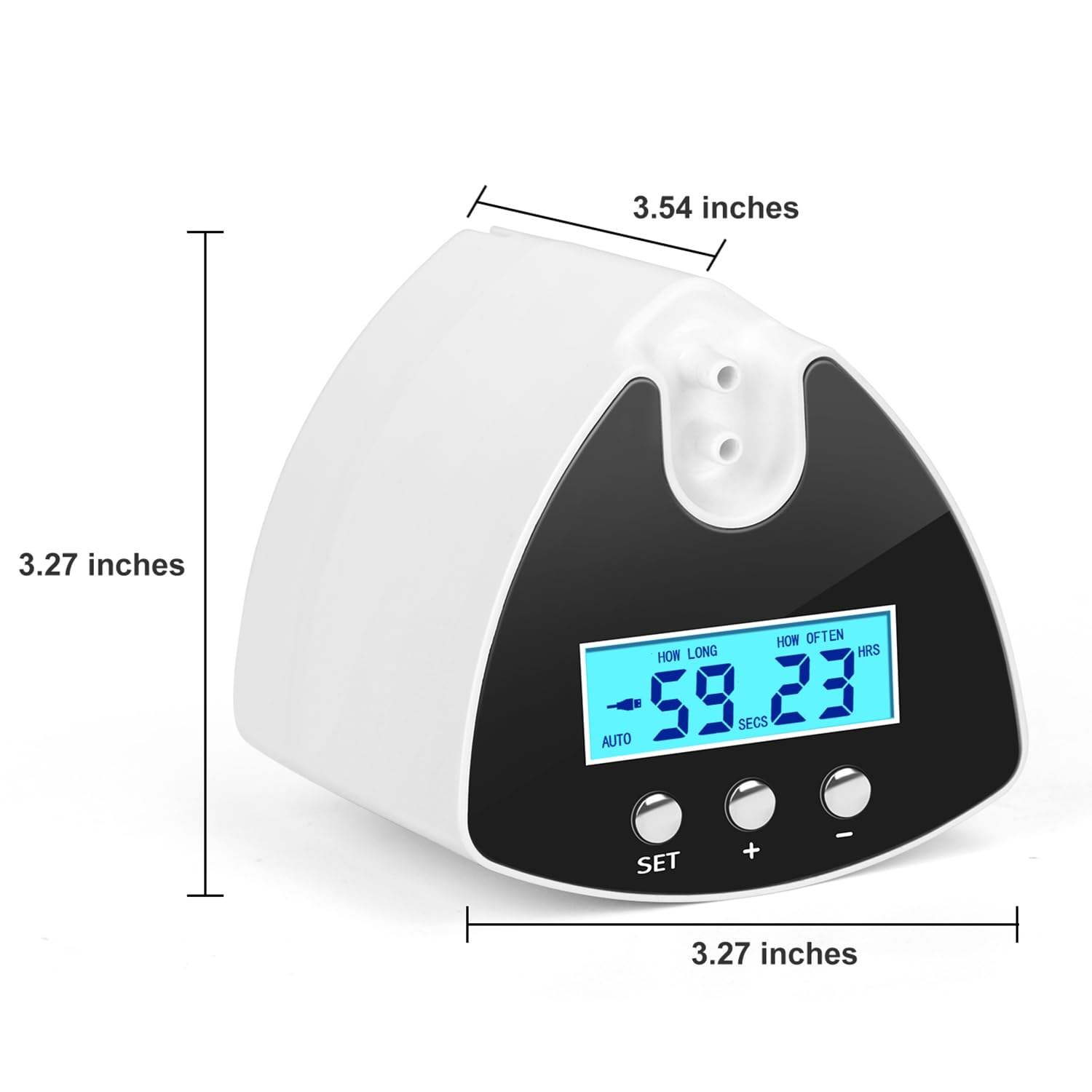 Irrigatore automatico per piante da interni, sistema di irrigazione a goccia con display a LED, pompa autoadescante e 10 emettitori di gocciolamento