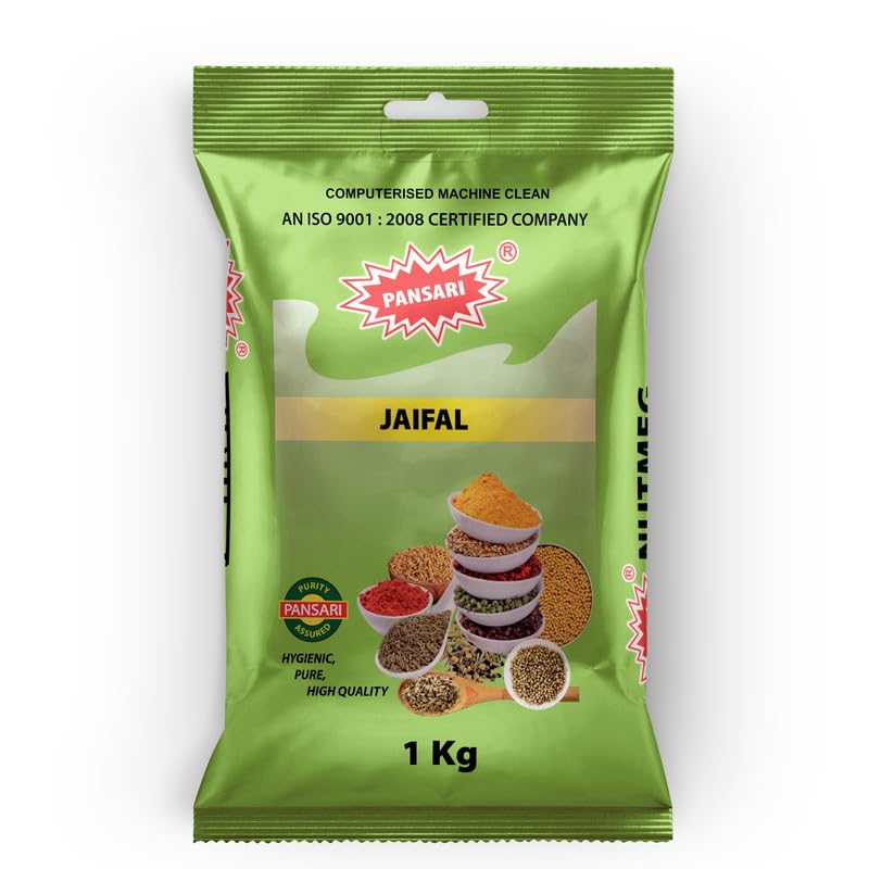 Pansari Nutmeg Jaiphal Whole 1kg | Jayphal Gota| Sabut Jaifal/Jayfal Masala in Whole Spices | Whole Nut Meg Jaifal Jajikaya Kerala Fresh in Whole Spices | Buy Pansari Masala Fresh Grocery | Pack of 1 (B0DCP7D9GL) Amazon Price History, Amazon Price Tracker