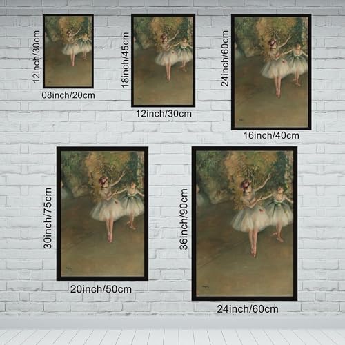 Impression sur toile Edgar Degas decoration murale salon et bureau avec cadre suspendu