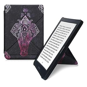 kwmobile hoes compatibel met Kobo Nia – Hoesje voor ereader in roze/antraciet
