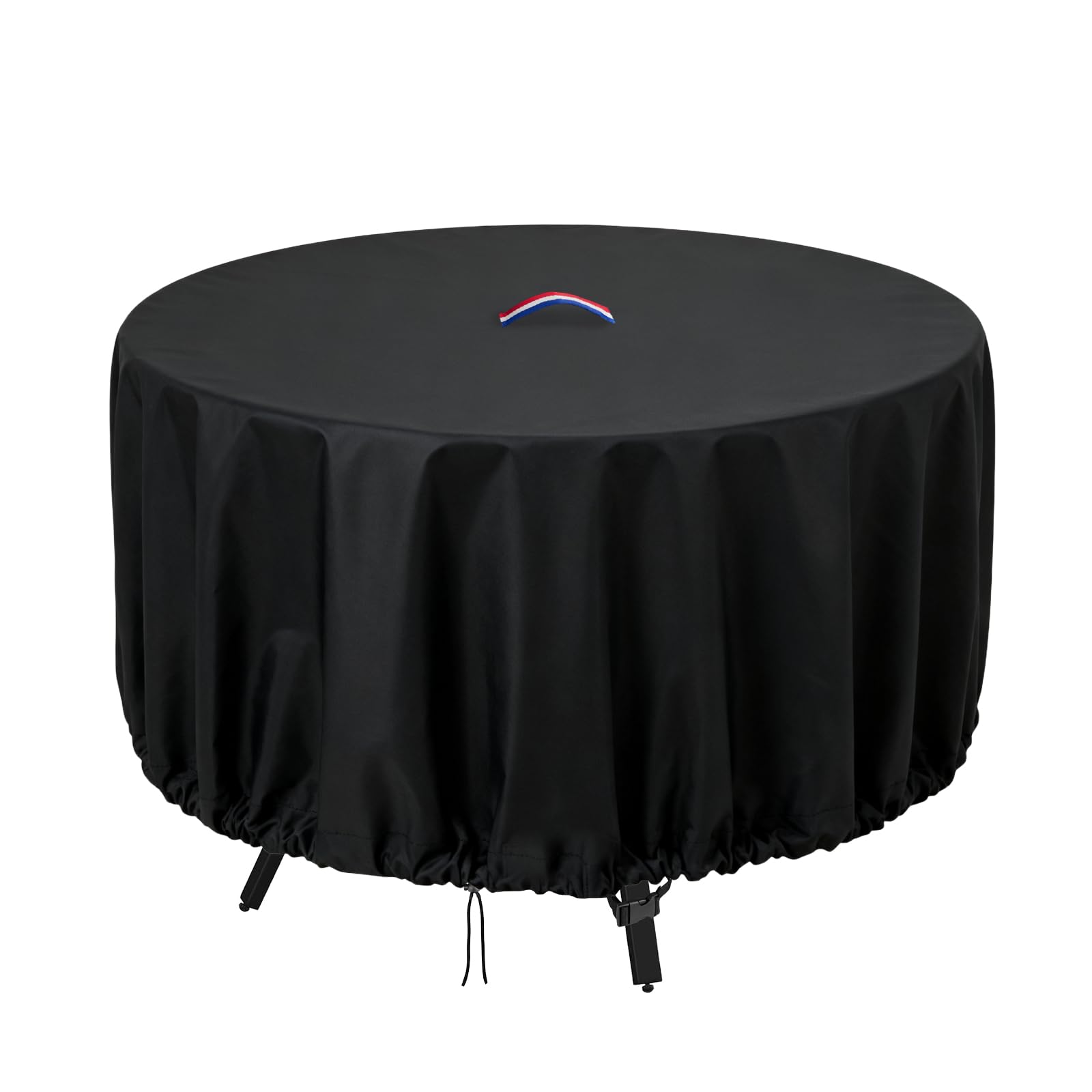 Hohong Outdoor Round Table Cover Custom Size, Heavy Duty 500D Oxford Fabric Circular Garden Table Cover, Waterproof Patio Table Covers with Drawstring