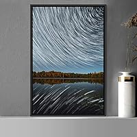 Framed Canvas Wall Art Beautiful Landscape Canvas Prints Home Artwork Decoration for Living Room,Bedroom - 16x24 inches