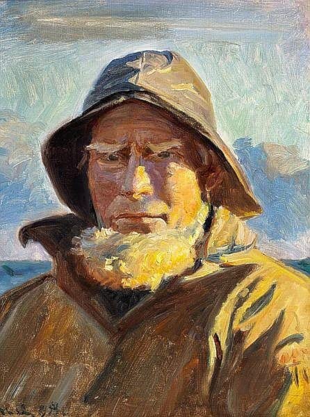 Peinture poster impression de Michael Peter Ancher toile moderne