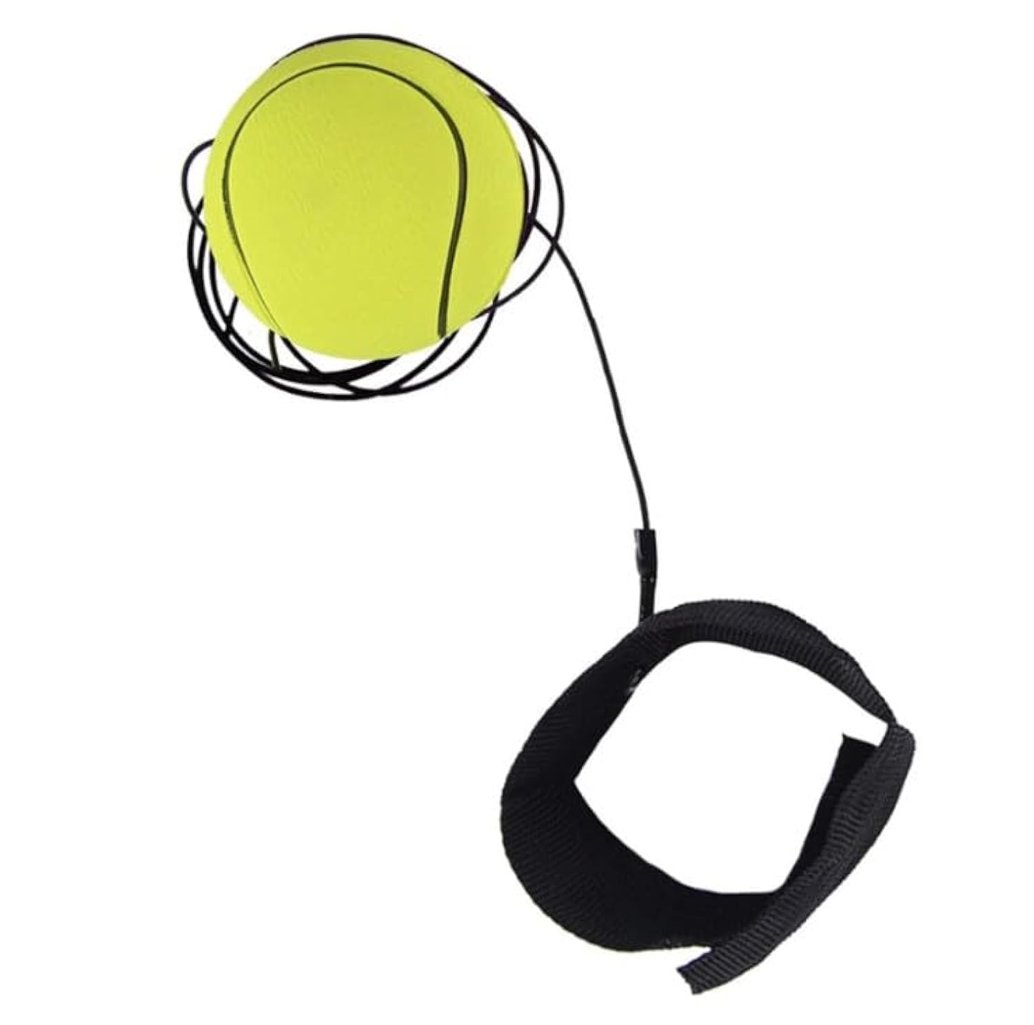 YuanHolumid Yellow Basketball Wrist Ball Wristband Sports Balls on a String Toy Includes Basketball, Exercise Play Sports (1.9 inches)