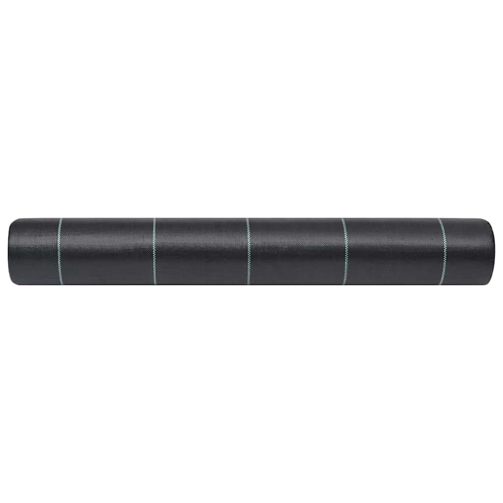 Gecheer Telo Pacciamatura Antierbacce Nero con Strisce Verdi 2x100m 60g/m² per Giardino 313068
