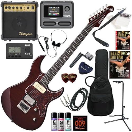 【セット品】YAMAHA エレキギター初心者入門 マルチエフェクターも入ってる!最強の20点セット PACIFICA611HFM/RTB(ルートビアー)