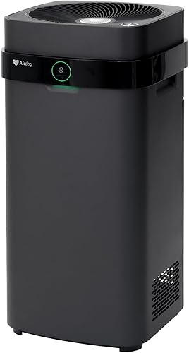 Airdog Purificador de aire X5+ para habitaciones grandes de hasta 1600 pies cuadrados, control de aplicación inteligente, monitor de calidad del