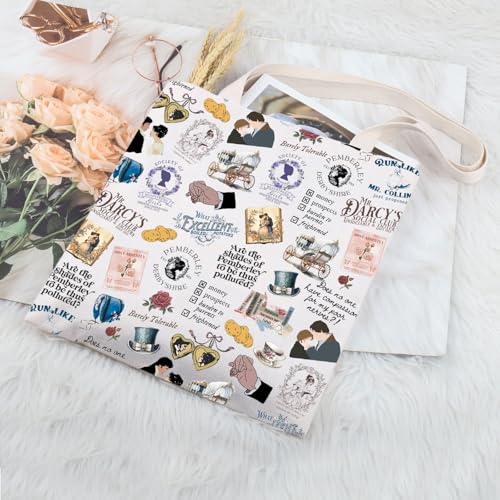 TIIMG Regency Book Lover Gift Bookworm Gift Novels Readers Book Club Tote Bag4