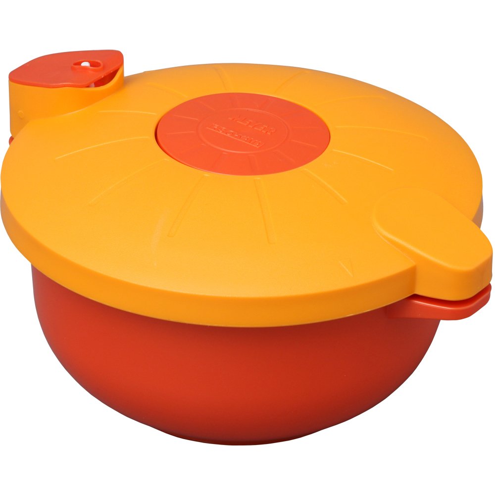 Amazon｜アイリスオーヤマ 圧力鍋 電子レンジ 2.3L オレンジ MRA-2300