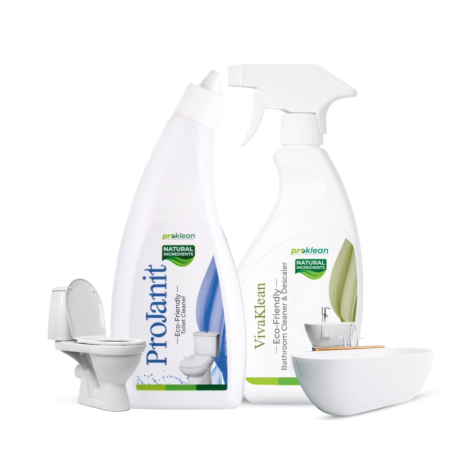 Proklean Bathroom Care Combo, VivaKlean Bathroom Cleaner & Descaler & ProJanit Toilet Cleaner - Natural & Organic Cleaning for Tap, Tile, Wash Basin & Toilet, Germ-Free Bathroom - 500ml (B0CYWWWL7M) Amazon Price History, Amazon Price Tracker