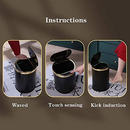 Caneca de basura automática recargable para baño y cocina miniatura 2