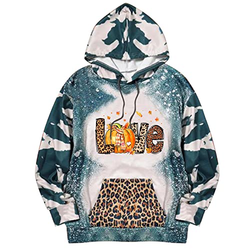 Damen Pullover Winter Damen Tie Dye Casual Patchwork Halloween Print...