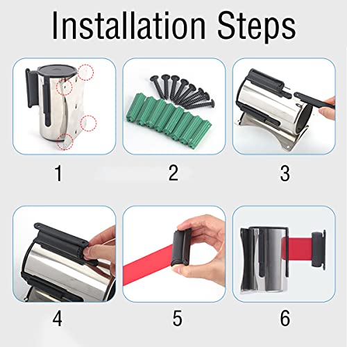 Ceinture de sécurité murale rétractable pour optimiser l'accueil en restaurant
